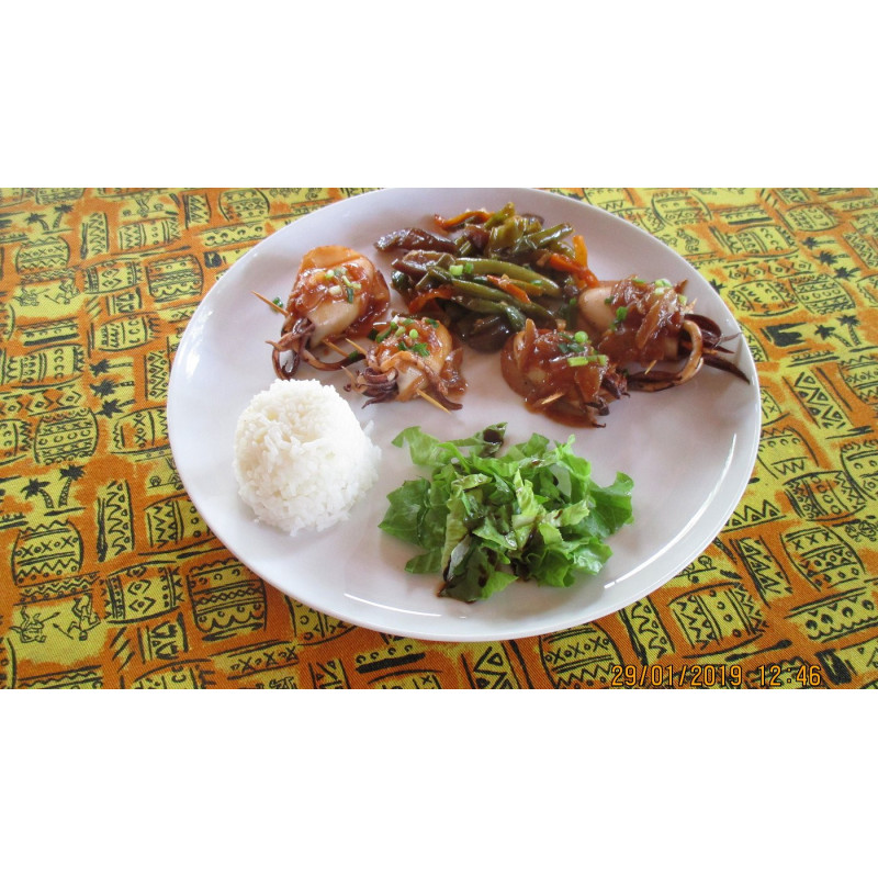 Brochettes Calamar Brochettes Calamar
